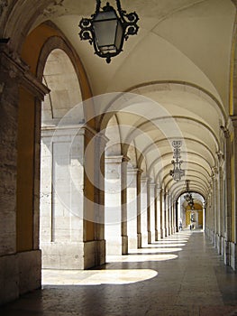 18th century Arcades in Lisbon