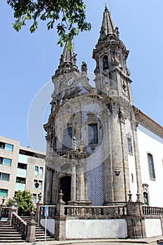 18th-century baroque and rococo Church and Oratorio of Our Lady of Consolation and the Holy Steps, Guimaraes, Portugal