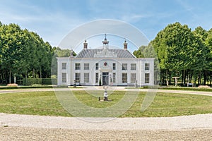 18th century Dutch manor house on a sunny day