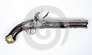 18th century flintlock pistol