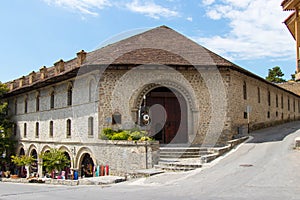 18th century historical Caravanserai in Sheki Shaki city of Azerbaijan