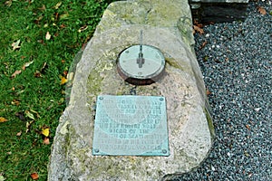 18th Century Memorial to Wonderful Walker, Holy Trinity Church, Seathwaite, Lake District, Cumbria, England, UK