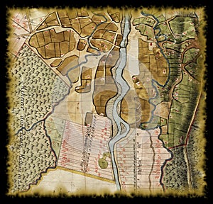 18th century old map