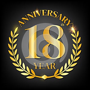 18th golden anniversary logo