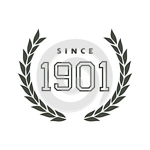 Since 1901 emblem