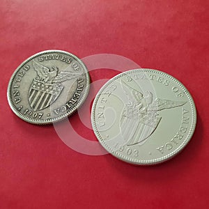 1903-1907 One Peso Fiipinas Coins Philippine Commonwealth