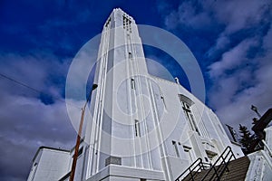 1909 immaculate conception white church in Butte Montana