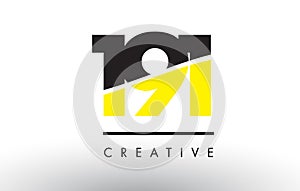 191 Black and Yellow Number Logo Design.