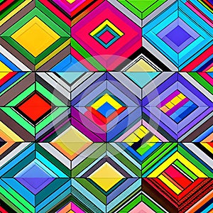 191 Retro Squares: A fun and playful background featuring retro squares in bold and vibrant colors that create a retro and vinta