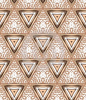 1930s Art deco geometric pattern with triangles