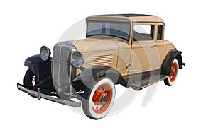 1930s tan coupe