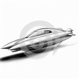 1936 Aerodynamic Boat Design Study