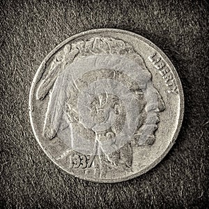 1937 Buffalo nickel