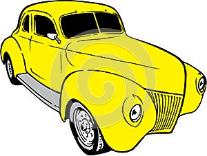 1939 Chevy Coupe Illustration
