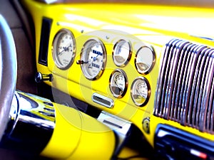 1940 Ford Pickup truck interior