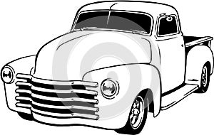 1949 Chevy Pickup Illustration