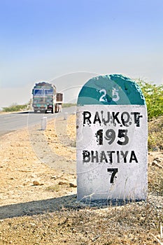 195 kilimeters to Rajkot Milestone