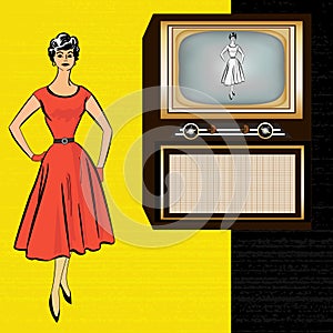 1950's Retro Television Background