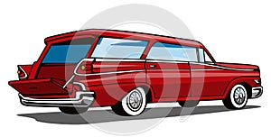 1950's styled station wagon