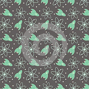 1950s Atomic Pattern Background