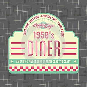 1950s Diner Style Logo Design