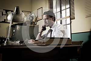 1950s office: director on the phone