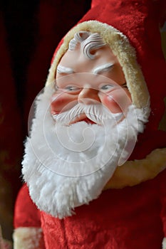 A 1950s Toy Santa Claus Doll with plastic face