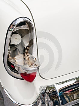 1956 Chevy gas filler door