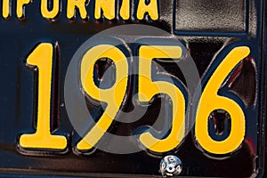 1956 License Plate