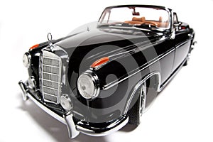 1958 Mercedes Benz 220 SE metal scale toy car fisheye #3