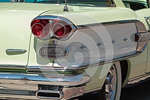 1958 Pontiac, details with chrome