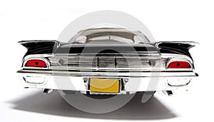 1960 Ford Starliner metal scale toy car fisheye backview