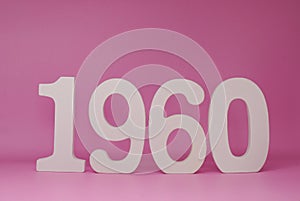 1960  nineteen-sixties  Isolated pink Background with Copy Space - culture society and history