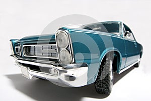 1965 Pontiac GTO metal scale toy car fisheye #2