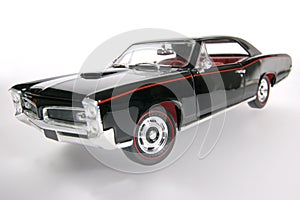 1966 Pontiac GTO metal scale toy car wideangel #2