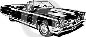 1967 Pontiac Convertible Illustration
