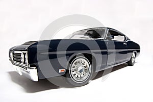 1969 Ford Torino Talladega metal scale toy car fisheye