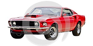 1969 Mustang Boss color red