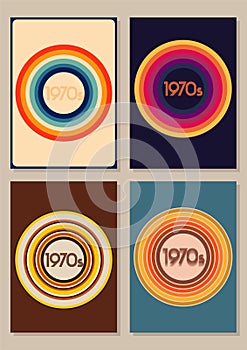 1970s Posters, Covers Template Set