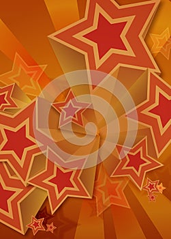 1970s Retro Star Pattern photo