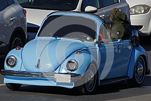1973 Model Blue Volkswagen Old Car
