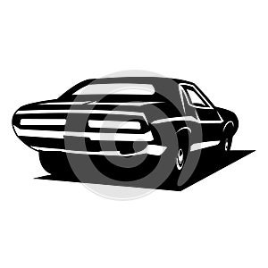 1973 xb GT Ford falcon car silhouette. appear from the side with an elegant style.