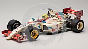 1997 F1 Racing Car: Lego Sculpture With Cream Interior