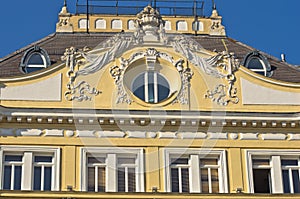 19th century architecture on a building near Maria Theresa square in Vienna