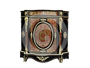 19th century Boulle Cabinets French Sideboard inlay with red tortoise shell