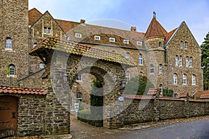 19th century Clervaux Abbey, a monastery of the Saint-Maurice and Saint-Maur Benedictines in Luxembourg