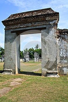 19th century ruins of palace in Indonesia