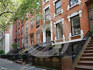 19th century townhouses in the Brooklyn Heights neighborhood of New York City