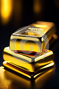 1kg stacked gold bars