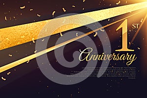 1st anniversary celebration card template